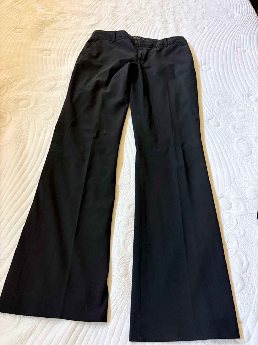 Banana Republic Black Wide-Leg Dress Pants
